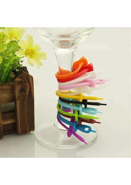 Açık Yeşil Tarzı 24 Adet Silikon Şarap Bardağı Cam Işaretleyiciler Parti Kadeh Şarap Içme Bardağı Uzun Şerit Işaretleme Etiketi Ev Bar Mutfak Aracı Aksesuarları (Yurt Dışından) modelleri