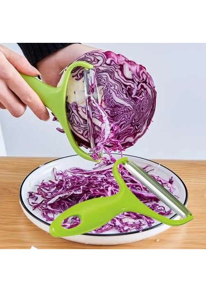 Stil2 Stili Pişirme Araçları Geniş Ağız Soyucu Sebze Meyve Paslanmaz Çelik Bıçak Lahana Rendeleri Salata Patates Dilimleme Mutfak Aksesuarları (Yurt Dışından) modelleri