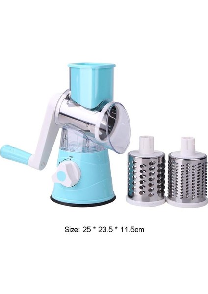 Mavi Stil Mutfak Rendesi Sebze Dilimleyici Doğrayıcı Manuel Işlemci Çok Işlevli Rende Gıda Friut Patates Spiralizer Kesici (Yurt Dışından)