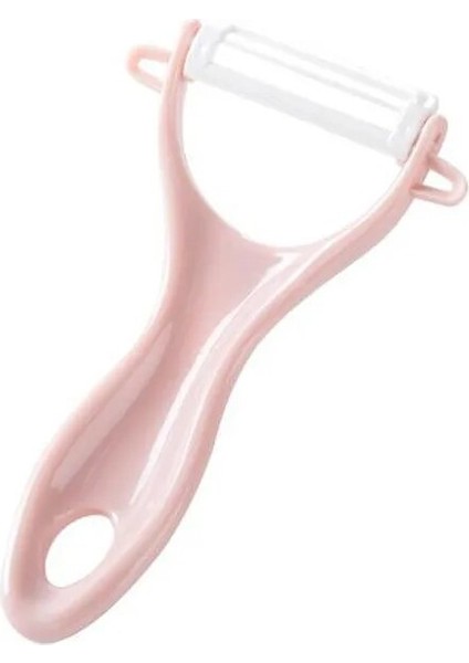 Pembe Stil 1 Adet Yaratıcı Seramik Soyucu Pratik Çok Fonksiyonlu Çocuk Sebze Meyve Soyma Bıçağı Ev Mutfak Aksesuarları (Yurt Dışından)