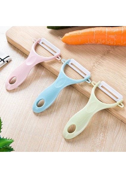 Pembe Stil 1 Adet Yaratıcı Seramik Soyucu Pratik Çok Fonksiyonlu Çocuk Sebze Meyve Soyma Bıçağı Ev Mutfak Aksesuarları (Yurt Dışından) fiyatları