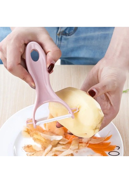 Pembe Stil 1 Adet Yaratıcı Seramik Soyucu Pratik Çok Fonksiyonlu Çocuk Sebze Meyve Soyma Bıçağı Ev Mutfak Aksesuarları (Yurt Dışından) indirimleri