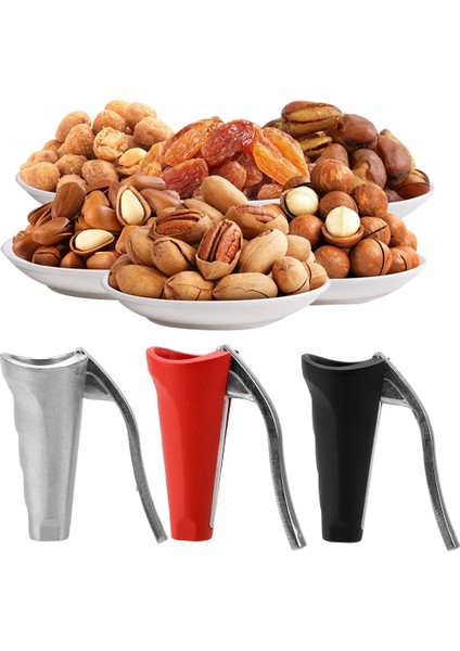 Kırmızı Stil Badem Ceviz Cevizli Fındık Fındıkkıran Çinko Alaşımlı Somun Açacağı Sheller Mutfak Aleti Fındık Ceviz Pense Sheller Hızlı Kestane Gadget (Yurt Dışından)