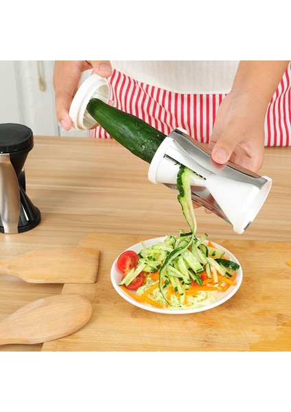 Beyaz Stil Sebze Spiralizer Kesici Zuasta Erişte Spagetti Makinesi Spiral Dilimleyici Komple Paket (Yurt Dışından)