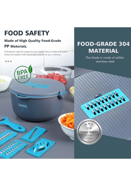 DR-FE53 Stili Çok Işlevli Meyve Sebze Doğrayıcı Patates Havuç Salatalık Mandoline Dilimleme Kesici Rende Parçalayıcı Süzgeç ile Mutfak Aracı (Yurt Dışından) modelleri