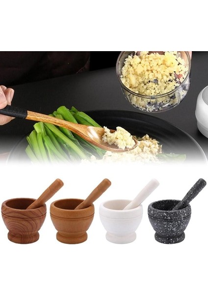 Granitik Desen Stili 1 Adet Granit Tahıl Sarımsak Ezici Reçine Beyaz Granit Taşlama Kase Sarımsak Presi Ot Biber Karıştırma Potu Mutfak Aracı (Yurt Dışından) indirimleri