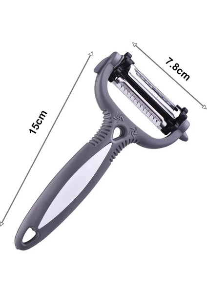 FD00142-GR Stili Paslanmaz Çelik Soyucu Zester Meyve Sebze Soyucu Bıçak Kesici Zester Rende Süper Patates Soyucu Mutfak Alet Aletleri 25 (Yurt Dışından)