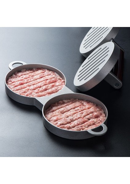 12CM Alaşım Hamburger Makinesi Hamburger Presi Yuvarlak Şekil Yapışmaz Şef Pirzola Hamburger Et Sığır Izgara Burger Presi Patty Maker Kalıp (Yurt Dışından) fiyatları