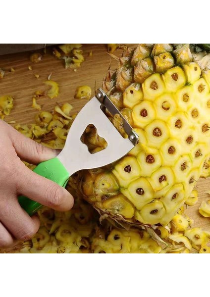 Y2 Stili Ananas Bıçağı Soyucu Paslanmaz Çelik Soyma Ananas Artefaktı 304 Oluk Açma Klipsi Tohum Soyma Bıçağı Alet Klipsi Ev (Yurt Dışından)