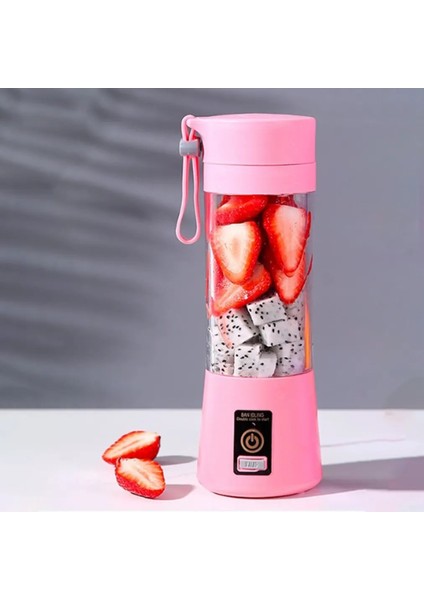Mavi Stil Şarj Edilebilir Mikser USB Elektrikli Meyve Sıkacağı El Smoothie Maker Blender Karıştırma Mini Taşınabilir Mutfak Robotu Sıkacağı (Yurt Dışından)