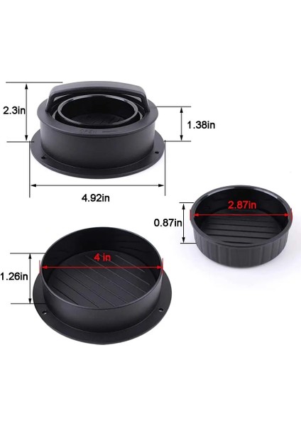 125X125X60MM Yuvarlak Şekil Hamburger Presi Kıyma Et Turtası Yapışmaz Şef Pirzola Kıyma Kalıp Sığır Izgara Burger Maker Biftek Biftek Makinesi (Yurt Dışından)