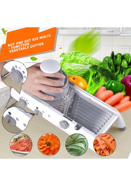 No.2 Tarzı Çelik Bıçaklı Çok Kullanımlı Sebze Kesici Mandoline Dilimleme Patates Soyucu Havuç Peynir Rende Sebze Dilimleyici Mutfak Aracı (Yurt Dışından)