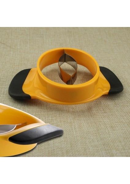 Sarı Stil Mango Dilimleme Paslanmaz Çelik Mango Kesiciler Kauçuk Kaymaz Kollar Tart Soyucu Mango Soyma Bıçağı (Yurt Dışından) modelleri