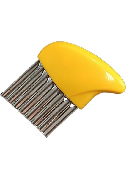 D Stili Stainless Steel Wavy French Fries Cutter Portable Potato Slicer Cutter Vegetable Chopper Durable Kitchen Gadgets Easy To Use (Yurt Dışından)