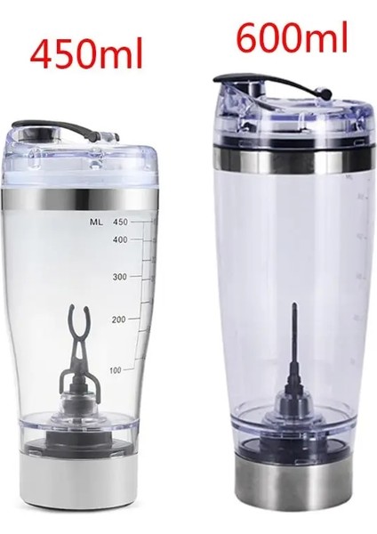450 ml Stil 450MLML Açık Taşınabilir Elektrikli Protein Tozu Karıştırma Kupası Akülü Otomatik Çalkalayıcı Şişe Karıştırma Karıştırıcı (Yurt Dışından)