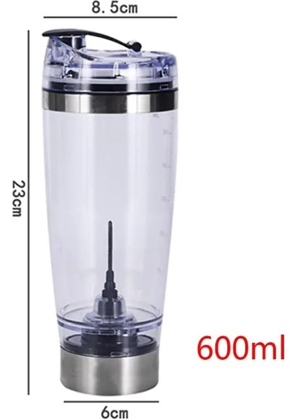 450 ml Stil 450MLML Açık Taşınabilir Elektrikli Protein Tozu Karıştırma Kupası Akülü Otomatik Çalkalayıcı Şişe Karıştırma Karıştırıcı (Yurt Dışından)