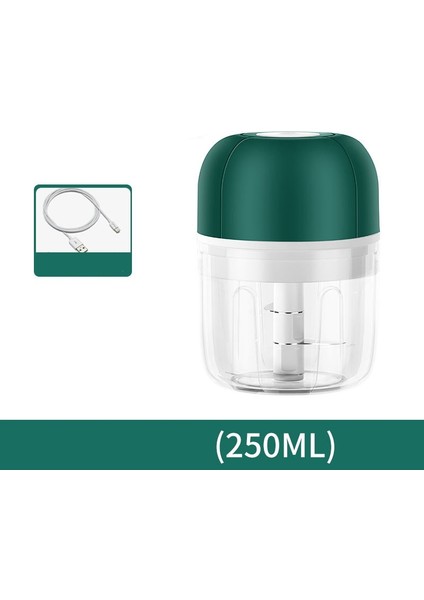 BE250ML Stili Çok Fonksiyonlu Elektrikli Sebze Kesici Dilimleme Meyve Doğrayıcı Sarımsak Kırıcı Pres Kıyma Makinesi USB Şarj Edilebilir Patates Ezici (Yurt Dışından)