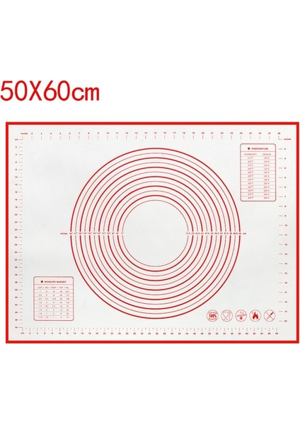 Bordo Tarzı Silikon Pişirme Paspasları Yapışmaz Yüzey Haddeleme Hamur Pedi Ölçekli Mutfak Pişirme Pasta Levhası Büyük Mutfak Aletleri Araçları (Yurt Dışından)