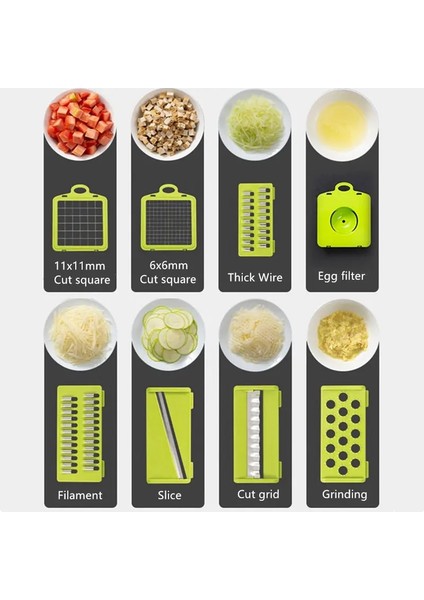 Kırmızı Stil 2 Stili Mutfak Alet Aksesuarları Çok Fonksiyonlu Sebze Meyve Kesici Dilimleyici Rende Öğütücüler Cocina Accesorios De Cocina Utensilios (Yurt Dışından) fırsatları