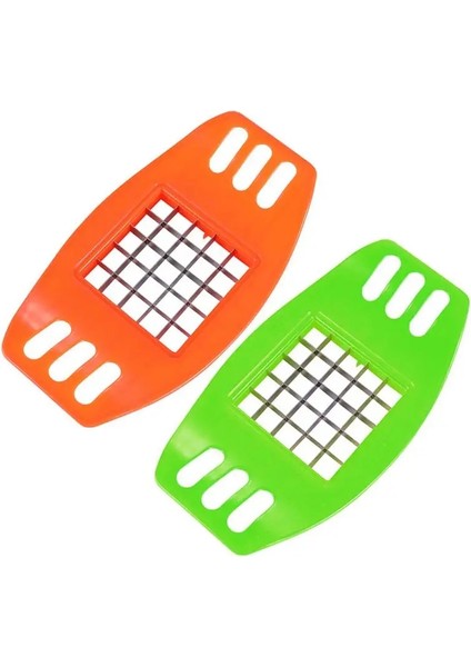 Rastgele Renk Stili Çelik Bıçaklı Sebze Kesici Patates Dilimleyici Havuç Peynir Rendesi Sebze Dilimleyici Mutfak Aksesuarları Patates Kızartma Kesiciler (Yurt Dışından)