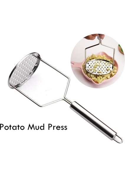 Bir Stil Mutfak Gadget Yaratıcı Çamur Basın Patates Ezici Ricer Püre Suyu Yapıcı Paslanmaz Çelik Patates Kırıcı Itici Meyve Araçları (Yurt Dışından) fiyatları