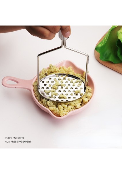 Bir Stil Mutfak Gadget Yaratıcı Çamur Basın Patates Ezici Ricer Püre Suyu Yapıcı Paslanmaz Çelik Patates Kırıcı Itici Meyve Araçları (Yurt Dışından) modelleri