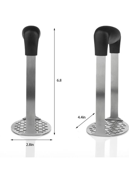 Patates Tutucu Tarzı Paslanmaz Çelik Patates Ezici Soyucu Dalga Kesici Tutucu Meyve Sebze Araçları Mutfak Aletleri (Yurt Dışından)