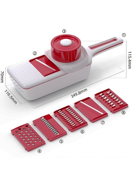 Ordu Yeşili tarzı 9 Bir Sebze Kesici, Yıkama Havzası ile Ev Patates Parçalayıcı Turp Dilimleme Paslanmaz Çelik Parçalayıcı Rende (Yurt Dışından)