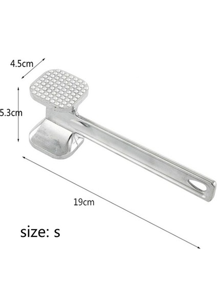 1 Bilgisayar Stili 4,5X19 cm 1 Adet Çok Işlevli Et Çekiç Alüminyum Alaşımlı Mutfak Aletleri Iki Tarafı Gevşek Tenderizers Taşınabilir Biftek Domuz Araçları Drog (Yurt Dışından)