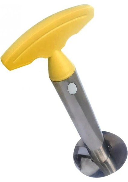 Sarı 02 Stili Paslanmaz Çelik Kullanımı Kolay Ananas Dilimleme Tart 3 Renk Ananas Soyucu Meyve Kesici Dilimleme Bıçağı Mutfak Aleti (Yurt Dışından)