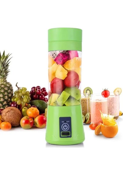 Pembe Tarzı 6 Bıçak Bıçaklar Taşınabilir USB Elektrikli Akıllı Ev Meyve Sıkacağı Sebze Suyu Makinesi Blender Şarj Kablosu ile Şarj Edilebilir Bardak (Yurt Dışından)