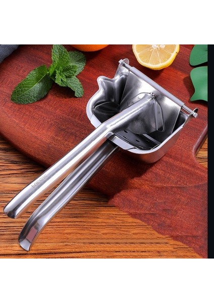Meyve Sıkacağı Tarzı Paslanmaz Çelik Limon Sıkacağı Narenciye Sıkacağı El Basın Manuel Sıkma Suyu Sıkacağı Maker Portakal Kireç Greyfurt Baskı (Yurt Dışından)