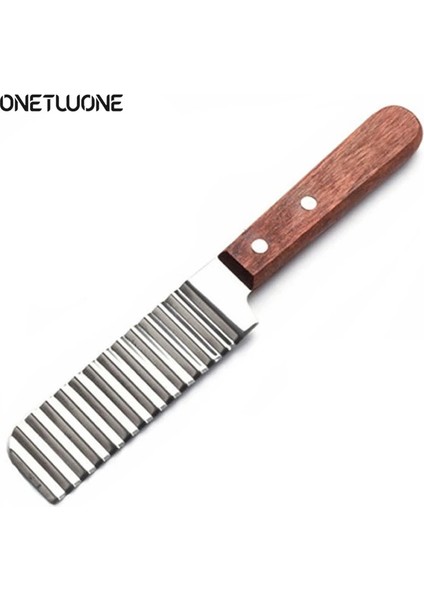 Paslanmaz Çelik Patates Cipsi Dilimleme Sebze Meyve Hamur Kırışık Dalgalı Dilimleme Bıçağı Patates Kızartma Makinesi Patates Kesici Doğrayıcı (Yurt Dışından)