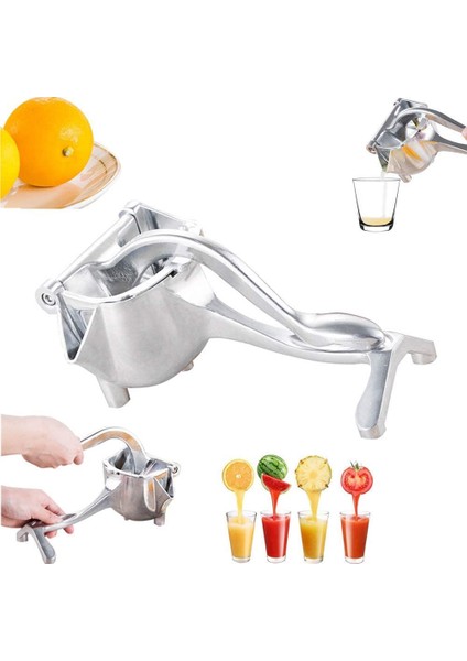 Bir Stil Manuel Meyve Suyu Sıkacağı Alüminyum Alaşımlı El Basınçlı Portakal Sıkacağı Nar Limon Sıkacağı Mutfak Aksesuarları (Yurt Dışından)