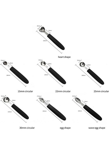 Kalp Şekli Stili Çok Fonksiyonlu Tek Kafa Paslanmaz Çelik Meyve Topu Kaşıkları Taşınabilir Dondurma Kaşıkları Kavun Kaşıkları Mutfak Aletleri (Yurt Dışından) fiyatları