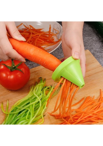 Yeşil Stil Sebze Meyve Spiral Dilimleme Aksesuarları Kesilmiş Patates Patates Soyucu Gadget Huni Parçalamak Pişirme Salata Turp Kesici Mutfak Gereçleri (Yurt Dışından)