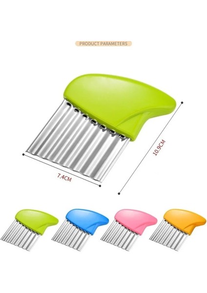 Pembe Tarzı Fransız Paslanmaz Çelik Dalga Bıçağı Ev Patates Kesme Kavun ve Meyve Patates Kızartması Kesici Oluklu Başak Kesici (Yurt Dışından) indirimleri
