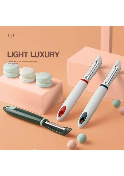 Beyaz Yeşil Tarzı 3 Renk Benzersiz Çok Fonksiyonlu Etkili Soyucu Uzun Ömürlü Soyma Bıçağı Mutfak Için Pratik (Yurt Dışından) indirimleri