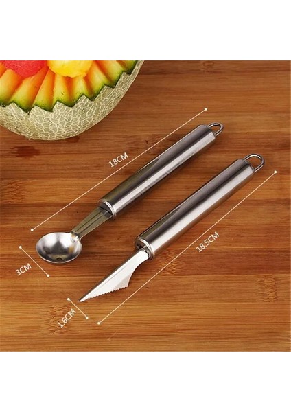 Bir Stil 1 Adet Paslanmaz Çelik Mutfak Aleti Meyve Sebze Bıçak Tart Oyma Bıçağı Karpuz Kazma Topu Kaşık Patates Soyucu 6 Stil (Yurt Dışından) fırsatları