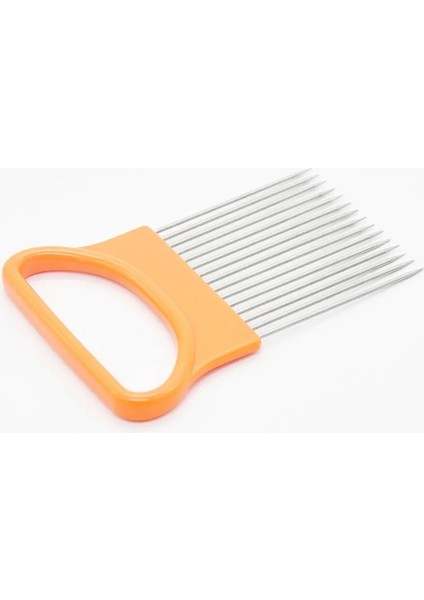 Lacivert Tarzı Paslanmaz Çelik Soğan Kesici Patates Meyve Sebze Dilimleme Güvenlik Kesme Kılavuzu Mutfak Aletleri (Yurt Dışından) indirimleri