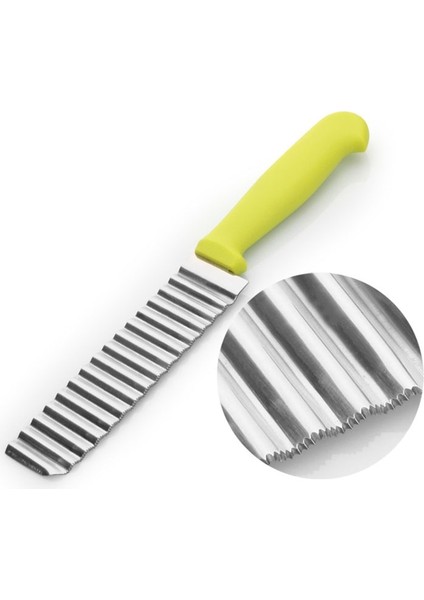 1 Adet Yeni Paslanmaz Çelik Dalga Bıçağı Patates Kesme Oluklu Bıçak Kızartması Cips Kesici Dilimleme Pişirme Araçları (Yurt Dışından) fırsatları