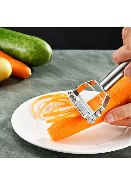 Ben Stil Meyve Sebze Soyucu Mutfak Gadget Çok Işlevli Julienne Patates Havuç Paslanmaz Çelik Dilimleme Rende Mutfak Aksesuarları (Yurt Dışından) fırsatları