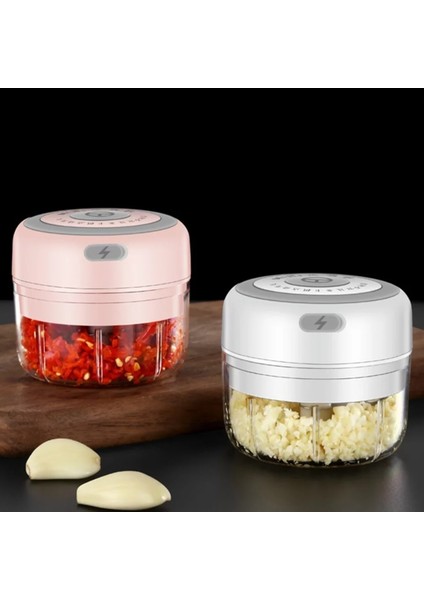 Beyaz 100ML Stili ml Elektrikli Sarımsak Doğrayıcı Sebze Et Biber Kesici Ezici Sarımsak Pres Makinesi USB Şarj Mutfak Aracı (Yurt Dışından) indirimleri