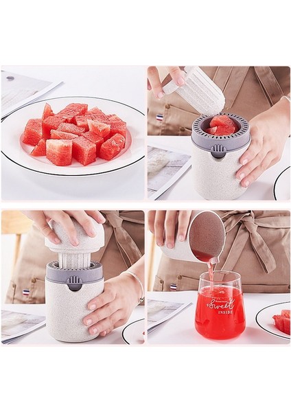 Mavi Stil Mını El Sıkacağı Narenciye Portakal Sıkacağı Kapak Döndürme Basın Kaymaz Oyucu Limon Kireç Greyfurt Için Küçük Ev Sıkacağı (Yurt Dışından)