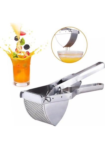 No.1 Tarzı Manuel Patates Presi Paslanmaz Çelik Pres Patates Ezici Meyve Limon Sıkacağı Temizlemesi Kolay Yepyeni ve Li (Yurt Dışından) modelleri