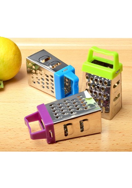 No.1 Tarzı 1 Adet Paslanmaz Çelik Mini Dört Taraflı Rende Mutfak Mutfağı Sebze Meyve Rendesi Aracı Ev Pişirme Gadget'ı Rastgele Renk (Yurt Dışından) fırsatları