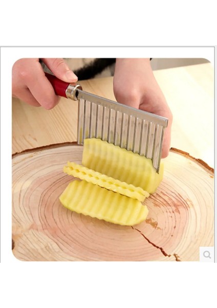 Bir Stil Patates Dalgalı Kenarlı Aracı Paslanmaz Çelik Mutfak Aleti Sebze Meyve Kesme Creativa Mutfak Aletleri Mutfak Gereçleri Aksesuarı (Yurt Dışından) indirimleri