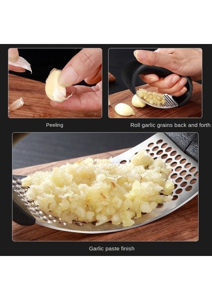Bir Stil Çok Işlevli Paslanmaz Çelik Sarımsak Pres Öğütme Rende Ezme Aracı Baskı Eğrisi Sarımsak Öğütme Dilimleme Doğrayıcı Mutfak Aleti (Yurt Dışından) fırsatları