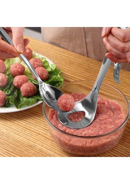 Köfte Makinesi B Tarzı Transhome Köfte Makinesi Kaşık Paslanmaz Çelik Yapışmaz Yaratıcı Köfte Makinesi Pişirme Araçları Mutfak Aletleri ve Aksesuarları (Yurt Dışından) fiyatları