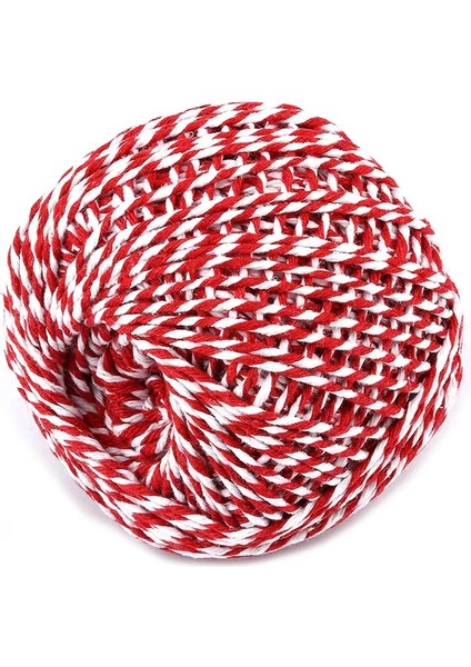 Kırmızı ve Beyaz Tarzı 1 Rulo 75 M Pişirme Araçları Kasap Pamuk Sicim Et Hazırlık Trussing Hindi Barbekü Dizeleri Et Sosis Kravat Halat Kordonu (Yurt Dışından)